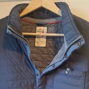 Relwen Men's Navy Wind & Rain Repellant Polo Jacket